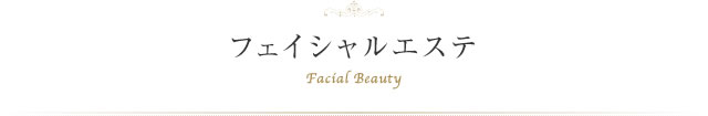 フェイシャルエステ Facial Beauty