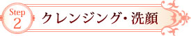Step2 クレンジング
