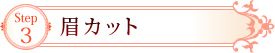 Step3　眉カット